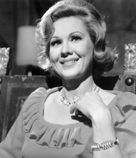 Virginia Mayo, on-set of the film, "Castle of Evil", 1966