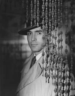 Ricardo Montalban, on-set of the film, "Mystery Street", 1950