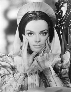 Barbara Steele, on-set of the Film "The Pit and the Pendulum", 1961