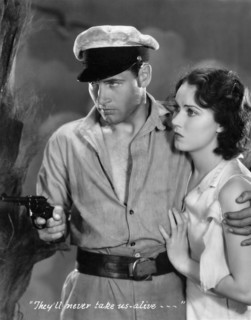 Richard Arlen, Fay Wray, on-set of the Film "The Sea God", 1930