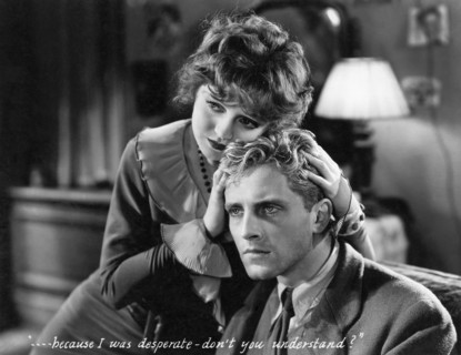 Phillips Holmes, Nancy Carroll, on-set of the Film, "Stolen Heaven", 1931