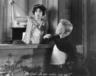 Helen Kane, Stuart Erwin, on-set of the Film "Sweetie", 1929