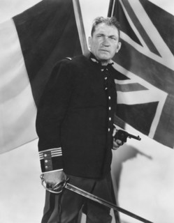 Victor McLaglen, on-set of the Film "Under Two Flags", 1936