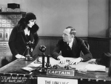 Evelyn Brent, Hal Skelly, on-set of the Film "Woman Trap", 1929