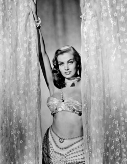 Anita Ekberg, on-set of the Film "Zarak", 1956