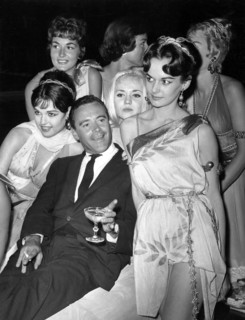 Jack Lemmon, at Greek party thrown by Producer Joseph E. Levine, June 1960