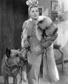 Joan Fontaine, on-set of the Film "The Affairs of Susan", 1945