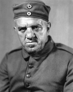 Louis Wolheim, on-set of the Film "All Quiet on the Western Front", 1930