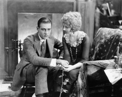 Rudolph Valentino, Alice Terry, on-set of the Silent Film "The Four Horsemen of the Apocalypse", 1921