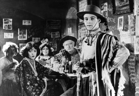Rudolph Valentino (right), on-set of the Silent Film "The Four Horsemen of the Apocalypse", 1921