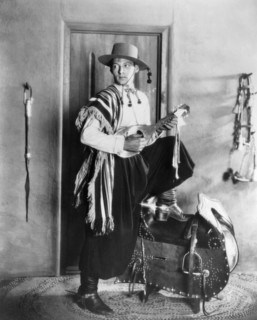 Rudolph Valentino, on-set of the Silent Film "The Four Horsemen of the Apocalypse", 1921