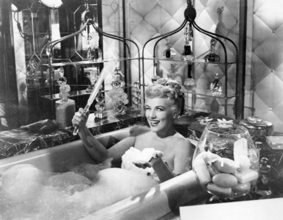 Judy Holliday, on-set of the Film "It Should Happen to You", 1954