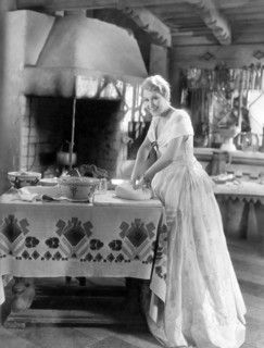 Grace Moore, on-set of the Film "A Lady's Morals", 1930