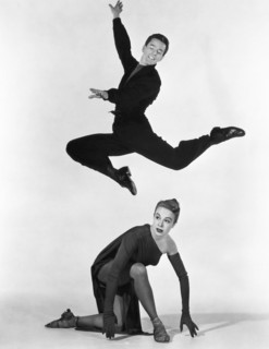 Marge and Gower Champion, on-set of the Film "Lovely to Look At", 1952