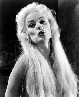 Mamie Van Doren, on-set of the Film "The Private Lives of Adam and Eve", 1960