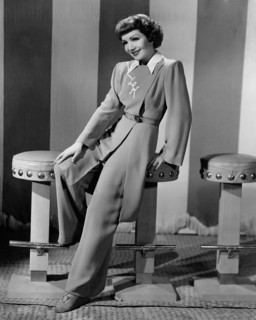 Claudette Colbert, on-set of the Film "Skylark", 1941