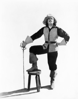 Douglas Fairbanks, on-set of the Silent Film "The Three Musketeers", 1921