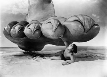 Sabu, on-set of the Film "The Thief of Baghdad", 1940