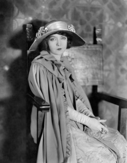 Lillian Gish, on-set of the Silent Film "The White Sister", 1923