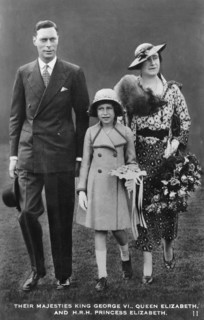 King George VI, Queen Elizabeth, of United Kingdom, Princess Elizabeth, Portrait, circa late 1930's