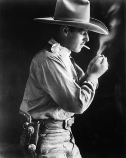 Actor Jack Holt, Portrait Smoking Cigarette, circa late 1910's
