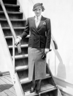 Actress Sally Eilers, Portrait on Ile de France en route for Europe, April 29, 1933