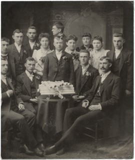 Bloomington High School Graduation Class, Portrait, USA, circa 1890