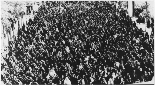 Mass Demonstration Against Occupation of Palestine by Israel, Tehran, Iran, August 8 1980