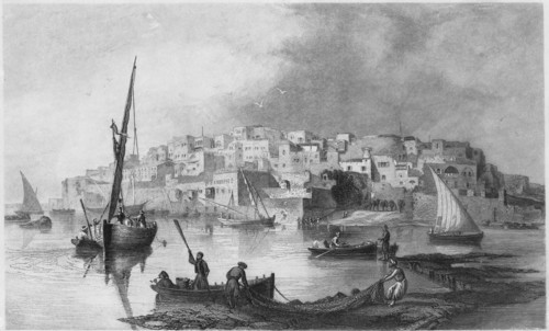 View of Joppa (Jaffa), From the South, Drawing A.C. Warren, Engraving by James Ditthie, circa 1882