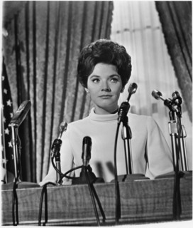 Polly Bergen, on-set of the Film “Kisses For My President”, 1964
