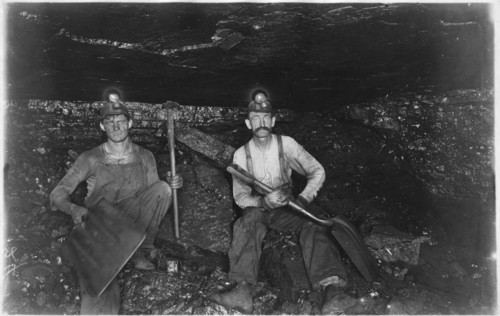 Two Coal Miners, Pennsylvania, USA, circa 1890