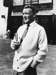 John Mills, on-set of the Film "The Chalk Garden", 1964