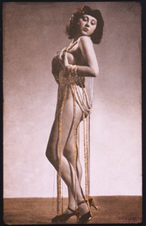 Woman in Lingerie, Pin-up Card, 1940's