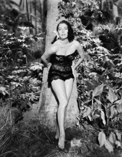 Ava Gardner, on-set of the Film "The Little Hut", 1957