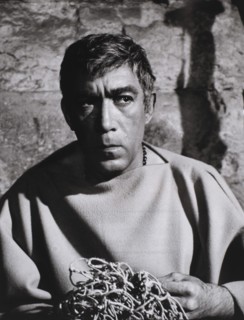 Anthony Quinn, on-set of the Film "Barabbas", 1961