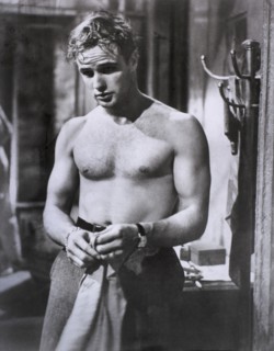 Marlon Brando, on-set of the Film "A Streetcar Named Desire", 1951