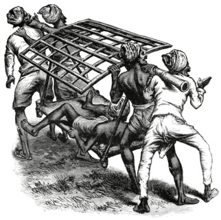 Dooly Race, Jelalabad, Afghanistan, "Classical Portfolio of Primitive Carriers", by Marshall M. Kirman, World Railway Publ. Co., Illustration, 1895