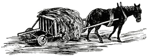 Ancient Welsh Cart, "Classical Portfolio of Primitive Carriers", by Marshall M. Kirman, World Railway Publ. Co., Illustration, 1895
