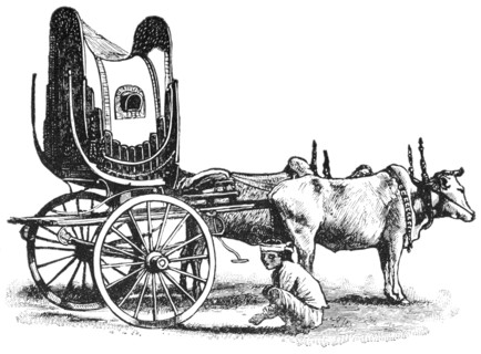 Gentleman's Spring Cart, Burma, "Classical Portfolio of Primitive Carriers", by Marshall M. Kirman, World Railway Publ. Co., Illustration, 1895