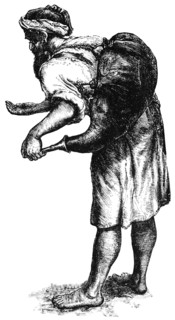 Water Peddler, Egypt, "Classical Portfolio of Primitive Carriers", by Marshall M. Kirman, World Railway Publ. Co., Illustration, 1895