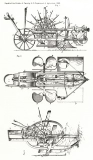 Tree Planting Machine, Report of the Commissioner of Agriculture, US Dept of Agriculture, Illustration,  1888