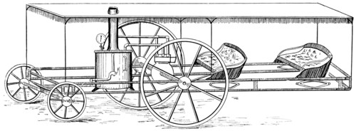 Steam Carriage by Frank Vanell, USA, Illustration, circa 1895