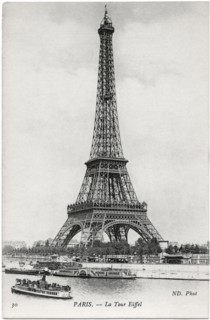 La Tour Eiffel, the Eiffel Tower, Paris, France, circa 1905