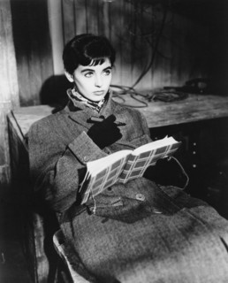 Millie Perkins, on-set of the Film “The Diary of Anne Frank”, 1959