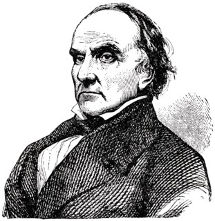 Daniel Webster (1782-1852), American Senator and Statesman, Engraving, 1889