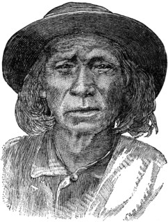 Chief Swift Bear, Book Illustration from “Indian Horrors or Massacres of the Red Men”, by Henry Davenport Northrop, 1891