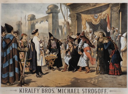 Kiralfy Brothers' Spectacle, Michael Strogoff, Poster, circa 1882