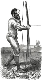 Arrow Shooter, Solomon Islands, Illustration, 1885