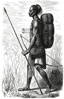 Marua Fish Trader, Central Africa, Illustration, 1885