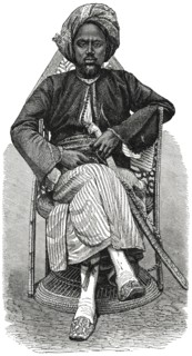 Portrait of Somalian Man, Africa, Illustration, 1885